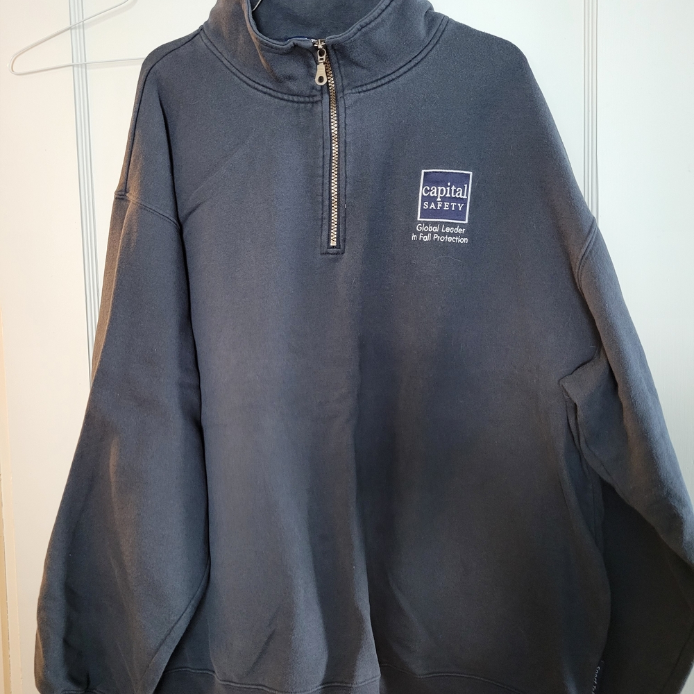 Sport-Tek Men's Navy Zip-Up Sweater